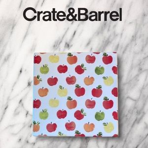 Crate & Barrel Watercolor Apple Trivet